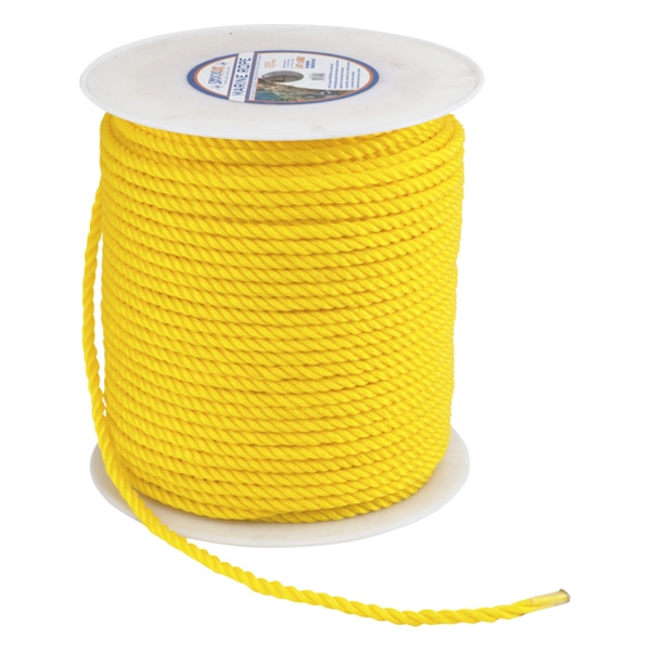Sea Dog Cordes torsadées Poly-Pro 600' - 1/2″ - Polypropylène - Torsadée