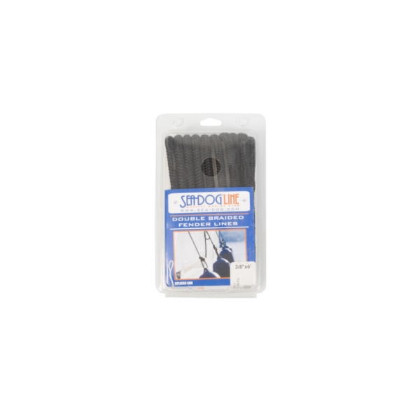 Sea Dog Ligne de défense double 6' - 3/8″ - Nylon - Doublement tressé