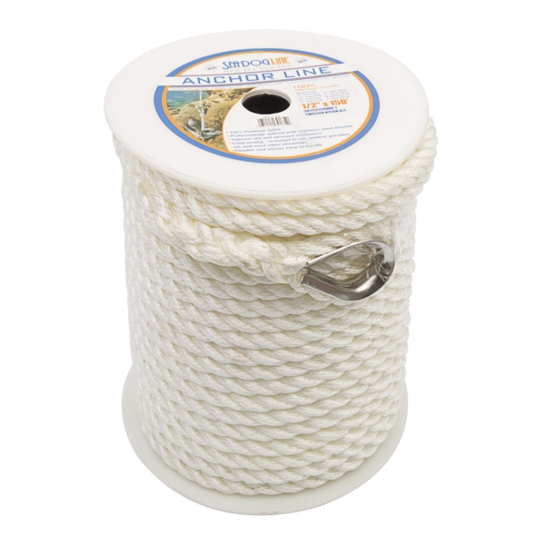 Sea Dog Ligne d’ancrage double en nylon 150' - 3/8″ - Nylon - Double