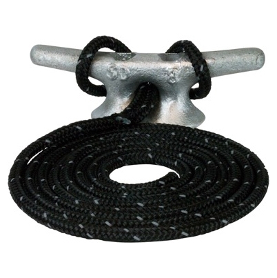 Sea Dog Ligne d’amarrage à double tressage 15' - 3/8″ - Nylon - Doublement tressé