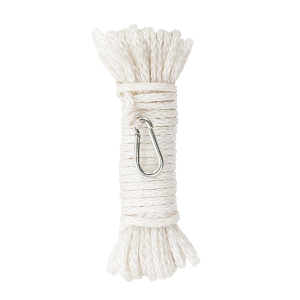 Kimpex Ligne d’ancre tressée pleine 50' - 1/4″ - Polypropylène - Tressé