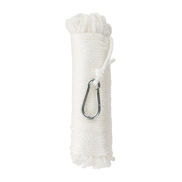 Kimpex Ligne d'amarrage tressée 100' - 1/4″ - Nylon - Tressé