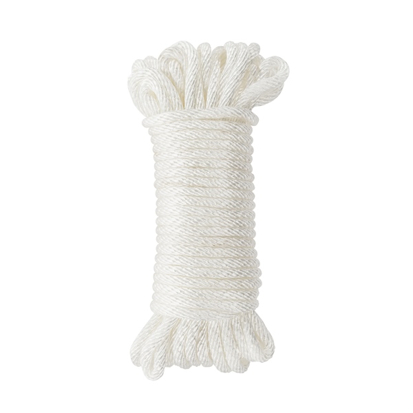 Kimpex Ligne d'amarrage tressée 50' - 1/4″ - Nylon - Tressé