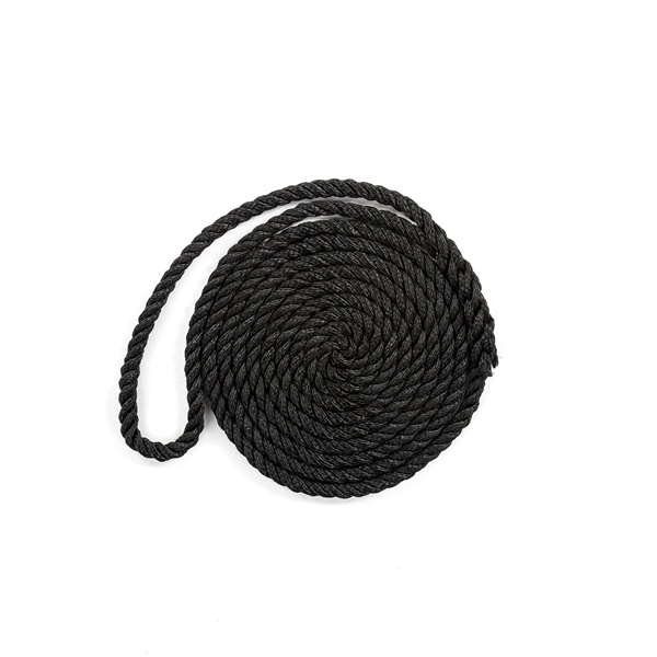Kimpex Ligne d’amarrage torsadée à 3 brins 10' - 3/8″ - Nylon - Torsadé à 3 brins
