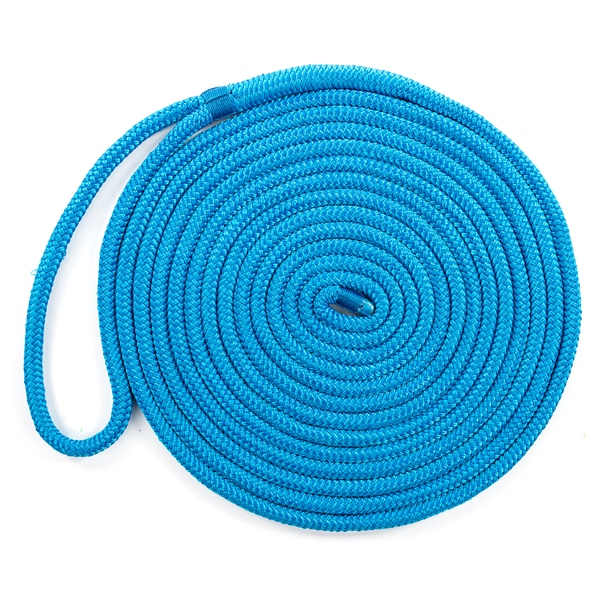 Kimpex Ligne d’amarrage à double tressage 25' - 1/2″ - Nylon - Doublement tressé