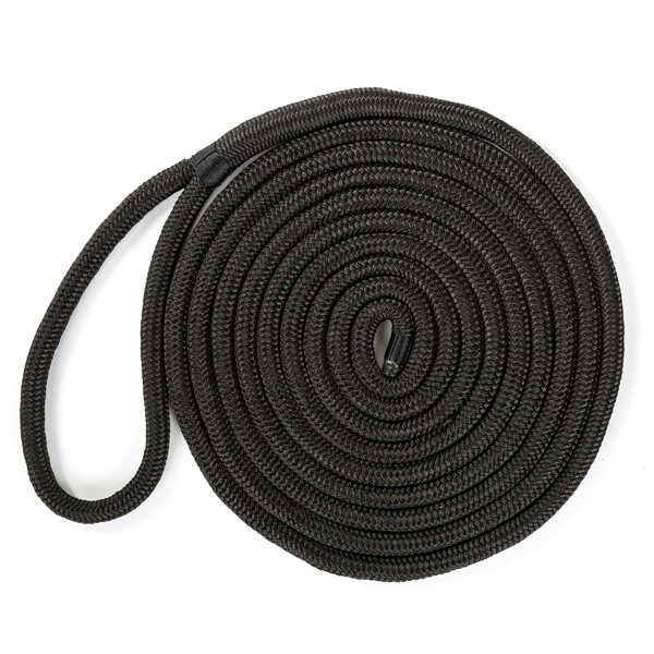 Kimpex Ligne d’amarrage à double tressage 20' - 1/2″ - Nylon - Doublement tressé