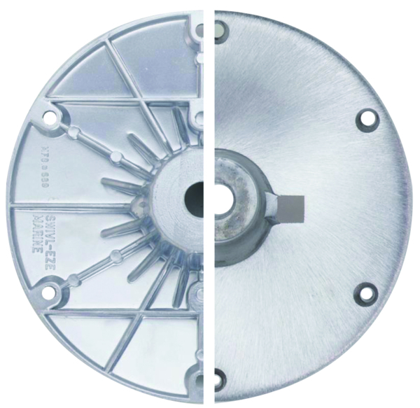 Attwood Base de fixation à piédestal 2-3/8po, Coin 2 po