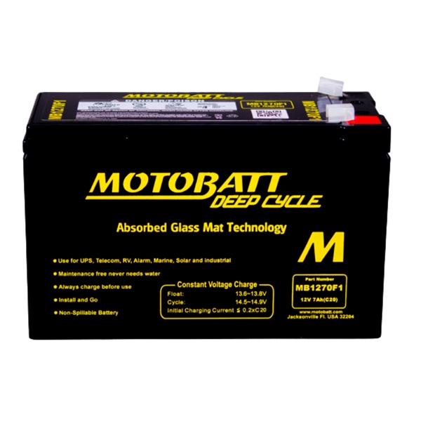 Motobatt Batterie AGM à décharge profonde MB1270F1