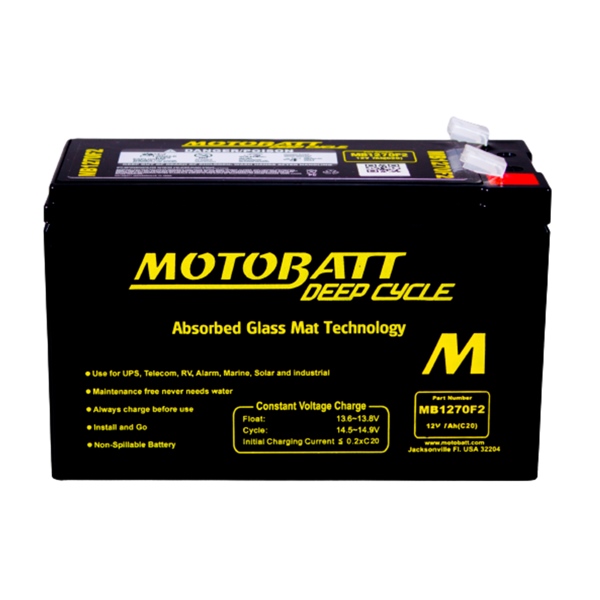 Motobatt Batterie AGM à décharge profonde MB1270F2