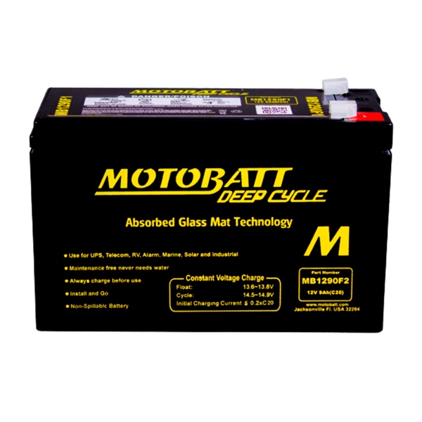 Motobatt Batterie AGM à décharge profonde MB1290F2