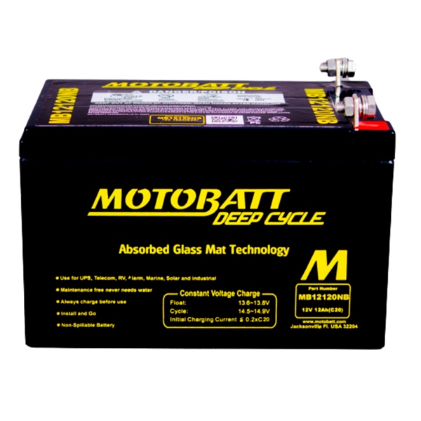 Motobatt Batterie AGM à décharge profonde MB12120NB