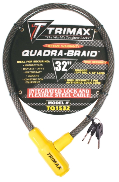 Trimax Câble de verouillage, 3 clés Câble de verouillage - 723666