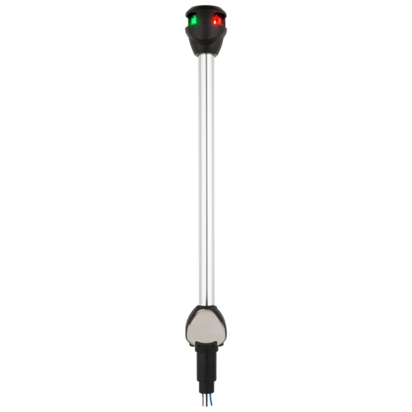 Attwood Feux de navigation sur hampe LightArmor 10″ Feu de proue, Feu avant droit - Noir, Argent