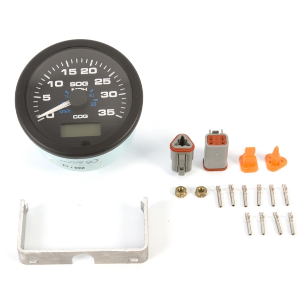Sierra Indicateurs de vitesse GPS, Premier Pro noirs 2 temps, 4 temps, 2 cylindres ou moins - 705120