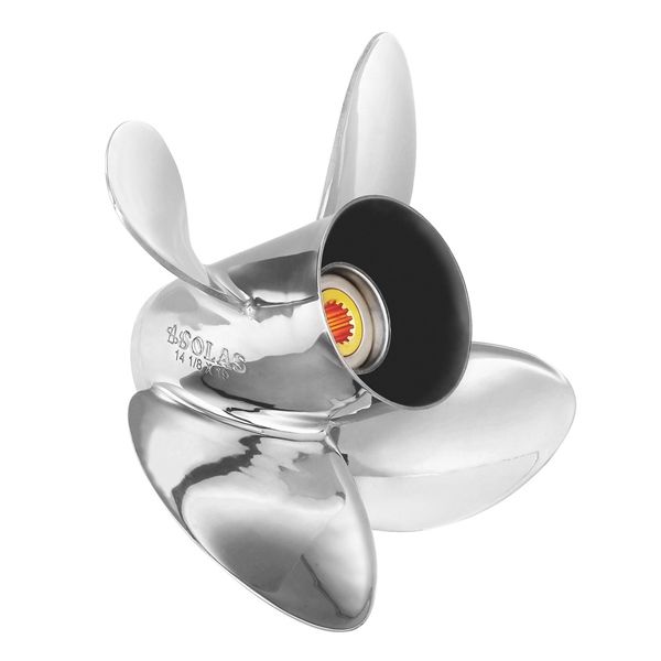 Solas Hélice HR titan 4 Johnson/Evinrude - Acier inoxydable