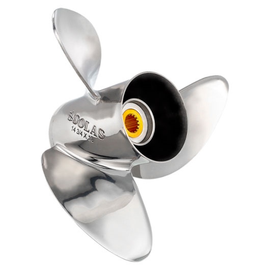 Solas Hélice HR titan 3 Suzuki, Johnson/Evinrude - Acier inoxydable