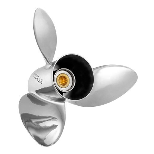 Solas Hélice à moyeu interchangeable INOX RUBEX Johnson/Evinrude, Mercury, Yamaha, Suzuki, Volvo, Honda - Acier inoxydable