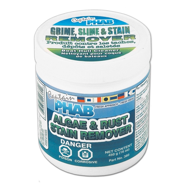Captain Phab  Produit antitaches de rouille et algues 16 oz
