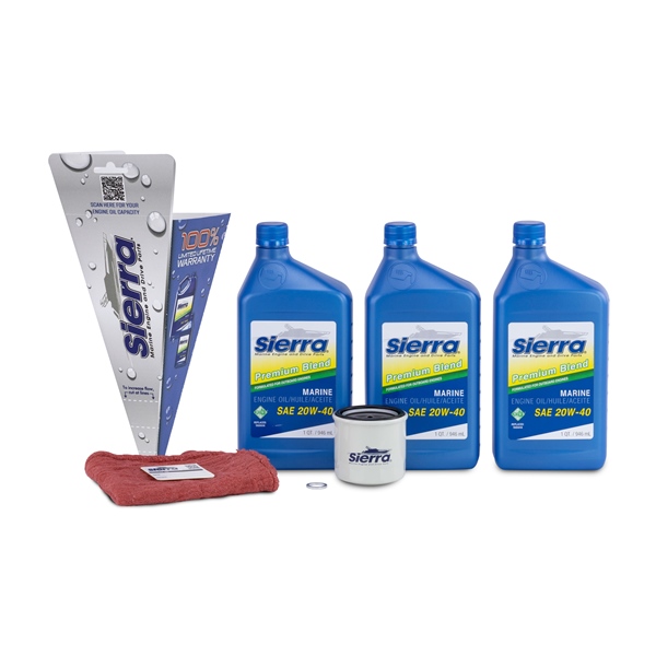 Sierra Ensemble de changement d'huile pour moteurs Yamaha F30-F70 20W40