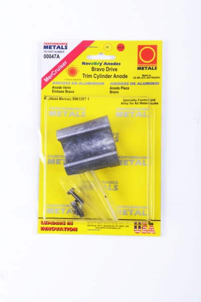 PERFORMANCE METAL Anode stabilisatrice cylindrique, Bravo Mercury