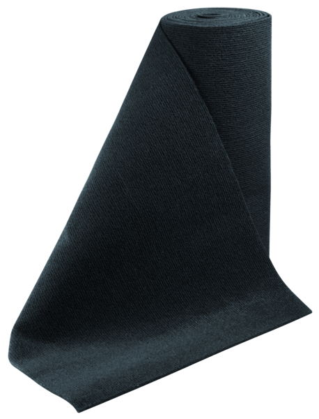 C.E. Smith Tapis en rouleau, noir,18″ x 18'