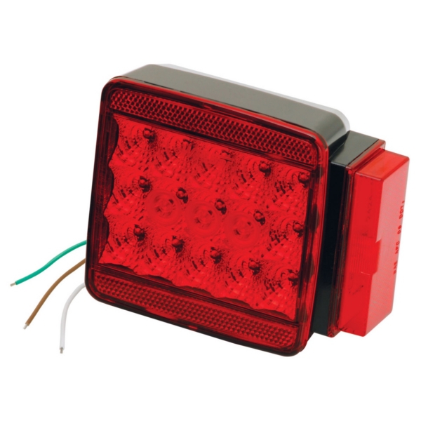 Wesbar Feu arrière combiné submersible DEL de plus de 80″ Rouge